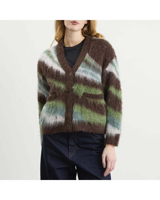Obey Green Delirium Cardigan