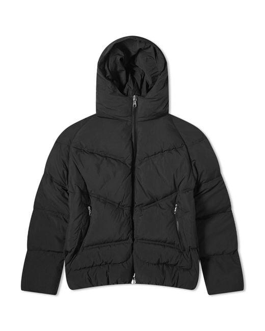 Cole Buxton Black Hooded Insulated Jacket for men