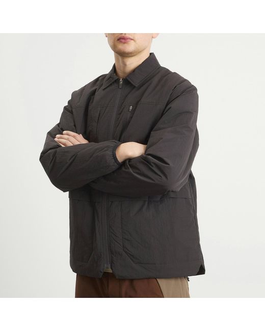 KA_YO_Prototype Black Insulated Overshirt for men