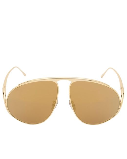 Loewe Natural Signature Pilot Sunglasses