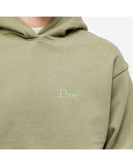 Dime Green Classic Logo Hoodie for men
