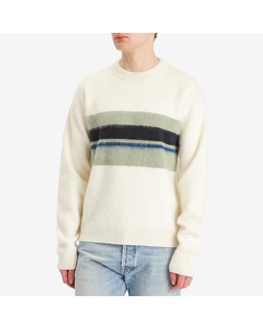 Lanvin White Striped Jumper for men