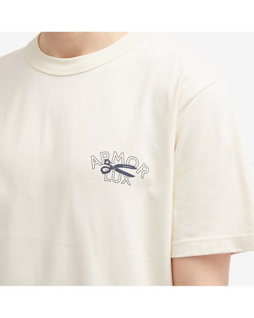Armor Lux White X Denham Maine T-Shirt for men