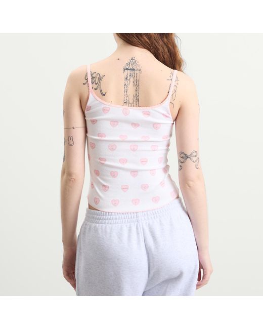 Skims Pink Pointelle Tank