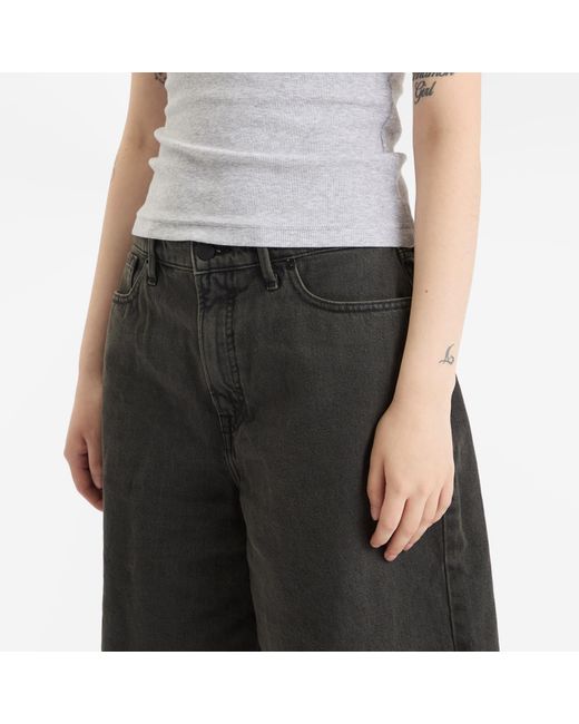 GOOD AMERICAN Black Good Extreme Barrel Shorts