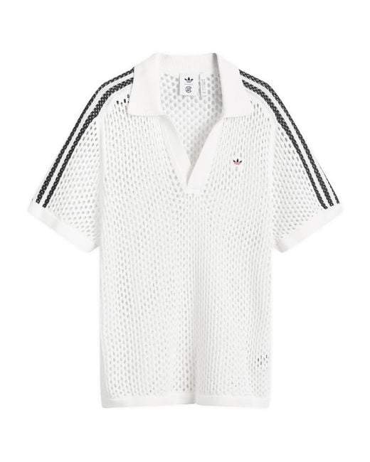 x CLOT Crochet Polo in White – Voo Store