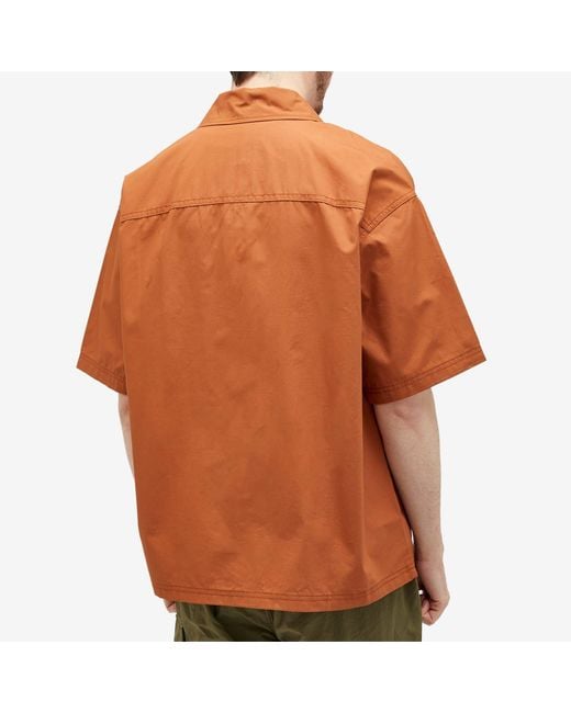 Dickies Brown Fishersville Short Sleeve Utility Shirt for men
