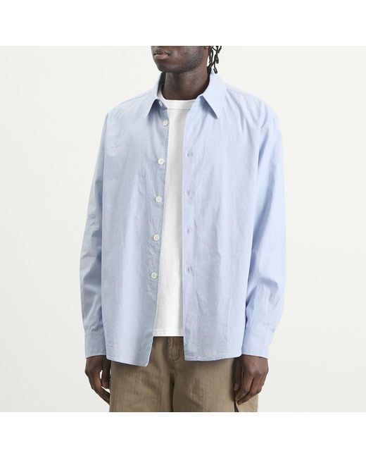 Our Legacy Blue Poplin Beyond Shirt for men