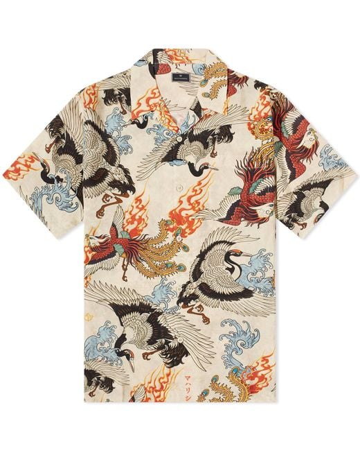 Maharishi Metallic Peace Cranes Vacation Shirt for men