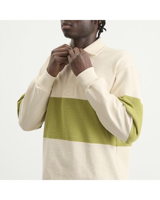 Cafe Mountain Green Block Stripe Sportsman Shirt for men