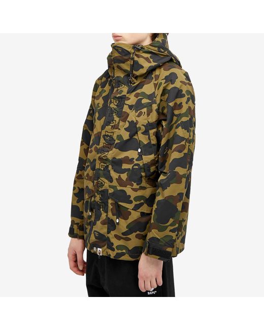 A Bathing Ape 1St Camo Snowboard Jacket M in Green for Men Lyst Australia
