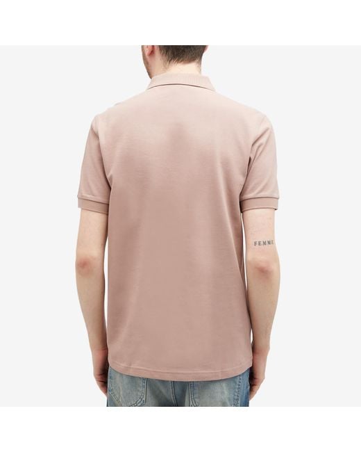Fred Perry Pink Plain Polo Shirt for men