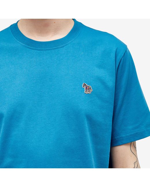 Paul Smith Blue Zebra Logo T-Shirt for men