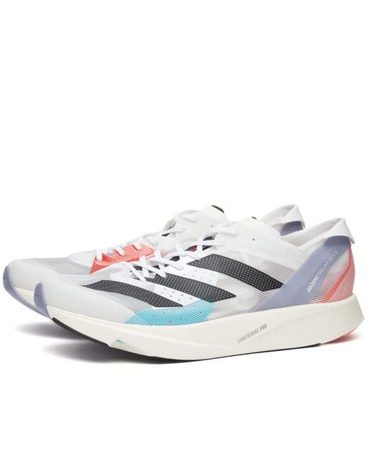 Adidas Originals White Adizero Takumi Sen 9 Sneakers for men