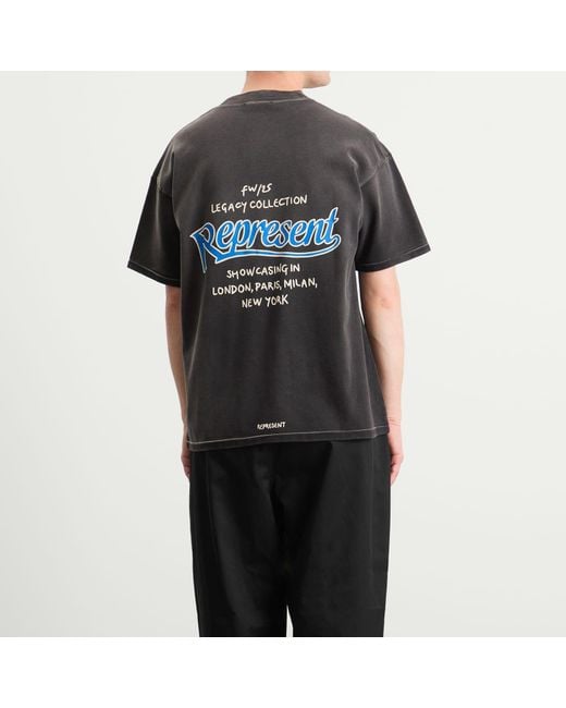Represent Black Showcasing T-Shirt for men