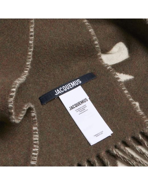 Jacquemus Metallic Logo Scarf for men