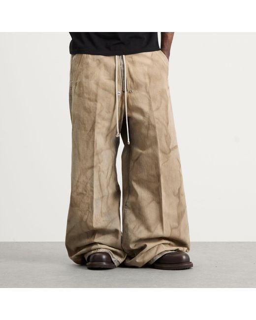 Rick Owens Natural Wide Bela Denim Pants for men