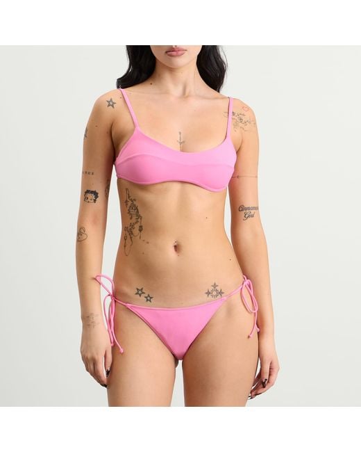 Fruity Booty Pink Tie Bikini Bottoms