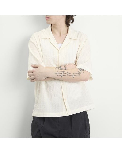 A Kind Of Guise White Samata Vacation Shirt for men