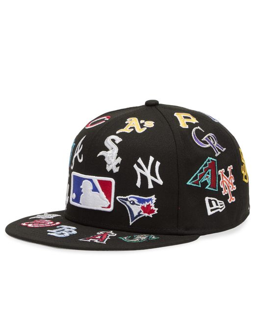 KTZ Black Image Mlb All Over 59Fifty Cap