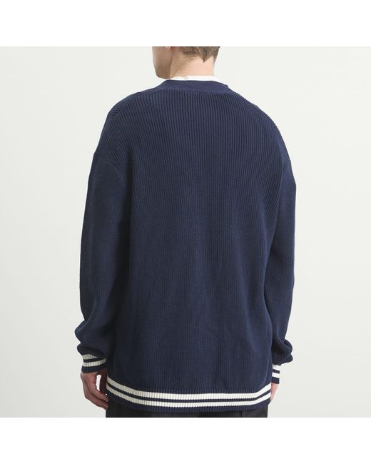 KTZ Blue Mlb New York Yankees Script Cardigan for men