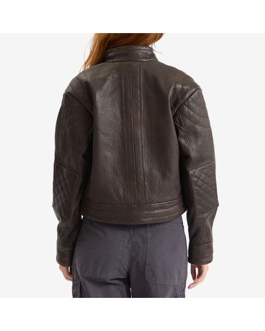 Represent Black Drive Leather Jacket