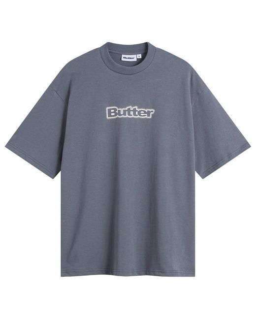 Butter Goods Blue Radiant Logo T-Shirt for men