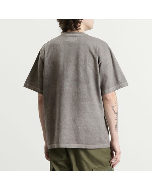 Neighborhood Gray Pigment Dyed Logo T-Shirt for men