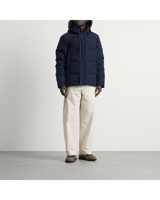 Canada Goose Blue Wyndham Parka Jacket Classic Disc for men