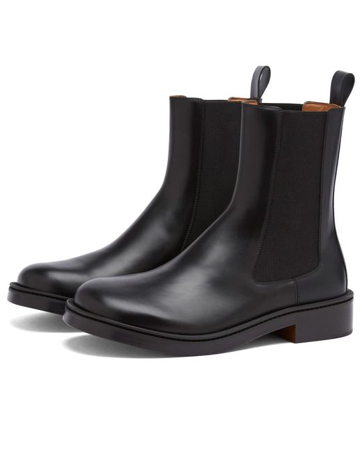 Alexander McQueen Black Leather Boot for men