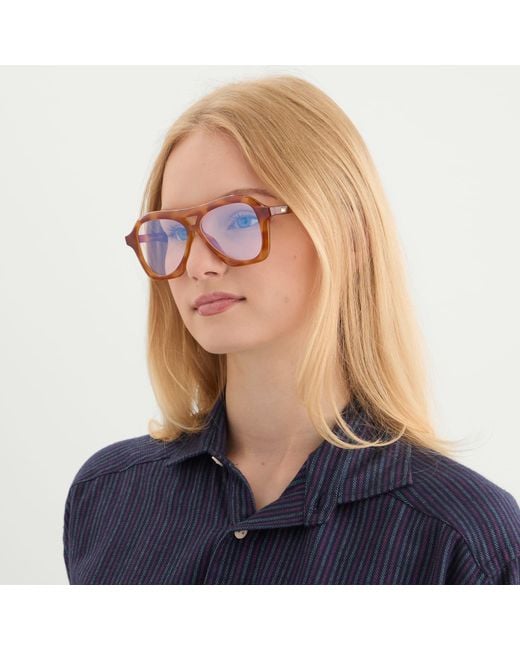 Le Specs Brown Drizzle Light Optical Glasses