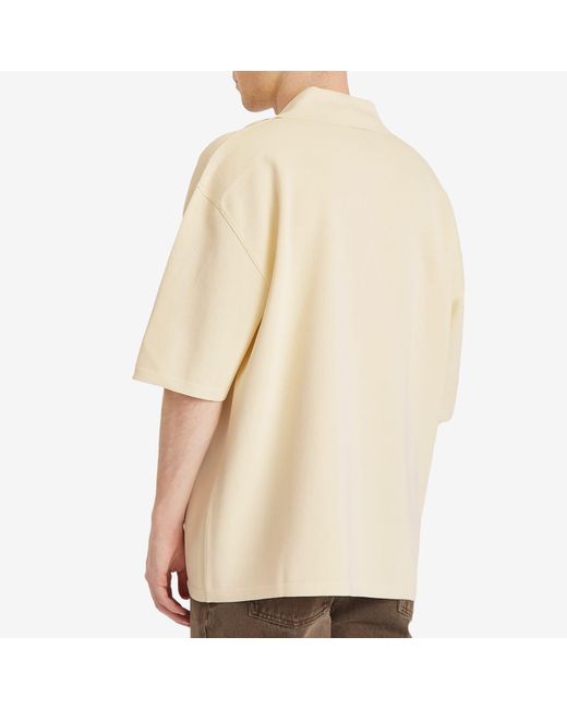 AMI Natural Short Sleeve Polo for men