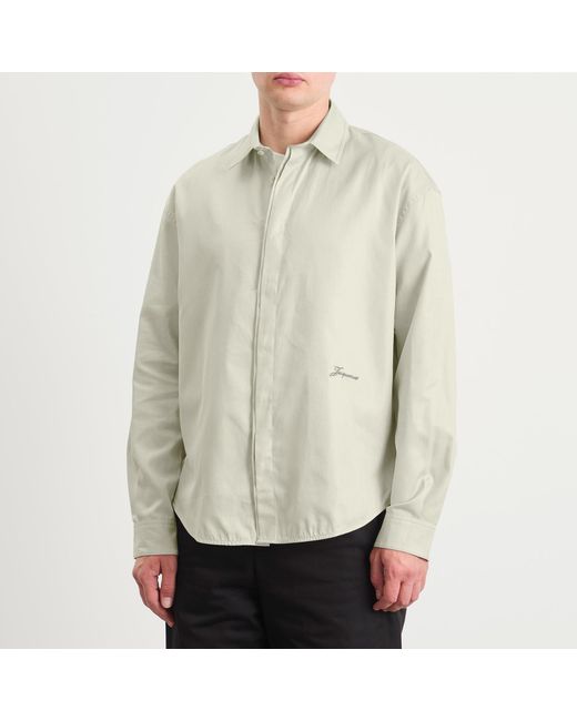 Jacquemus Green Signature Logo Shirt for men