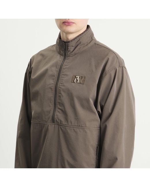 Thisisneverthat Brown Piping Easy Pullover Jacket for men