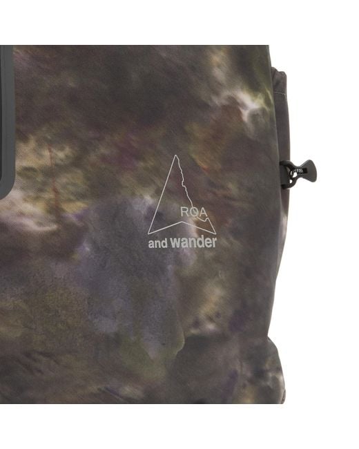 And Wander Gray X Roa Camouflage 2-Way Tote Bag for men
