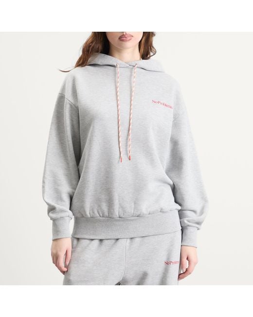 No Problemo White Mini Problemo Hoodie