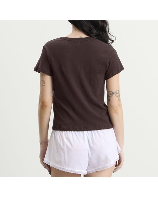Leset Black Laura V-Neck T-Shirt