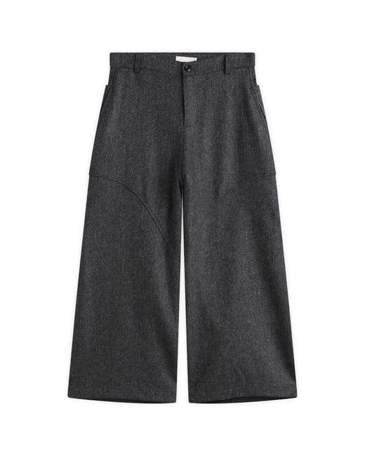 パンツ SageNATION Carpenter Trouser - Charcoal SAGE NATION: Gray Wool Carpenter Trousers | SSENSE