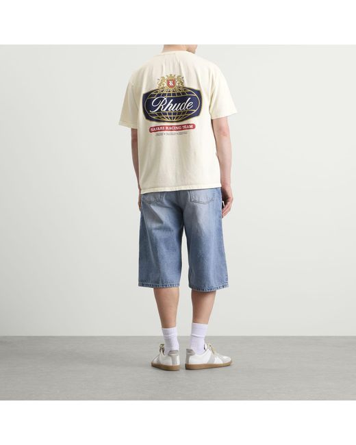 Rhude White Safari Crest T-Shirt for men