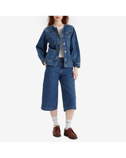 Damson Madder Blue Iza Denim Culotte