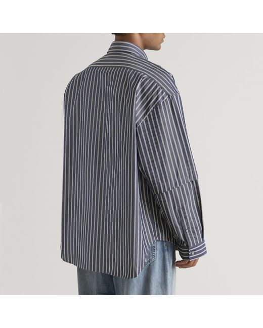 Acne Blue Satero Double Sleeve Shirt for men