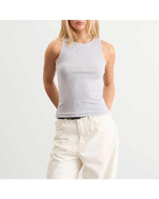 Samsøe & Samsøe White Sajune Tank Top