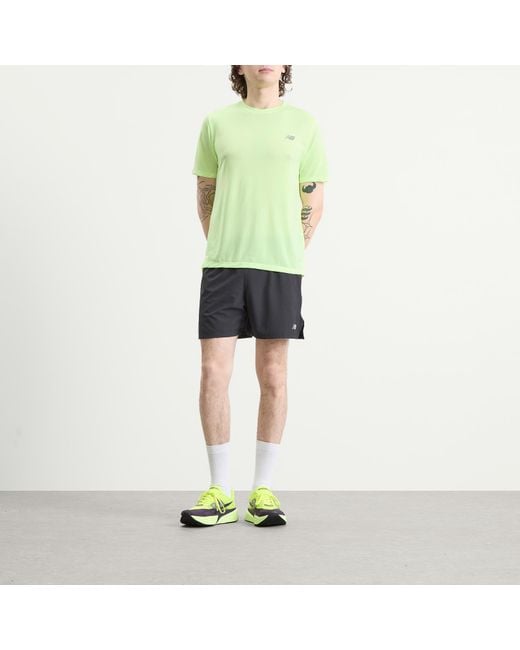 New Balance Green New Balance Athletics T-Shirt for men