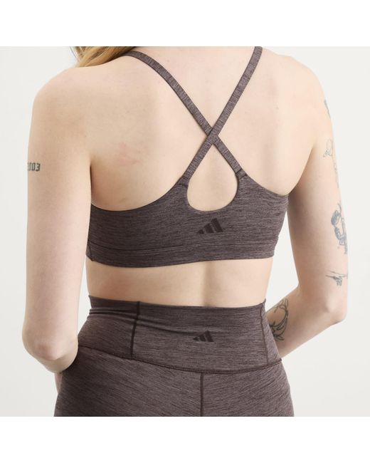 Adidas Brown All Me Sports Bra