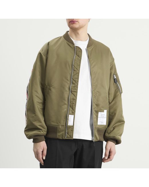 Neighborhood Green Mod Patch Ma-1 Flight Jacket for men