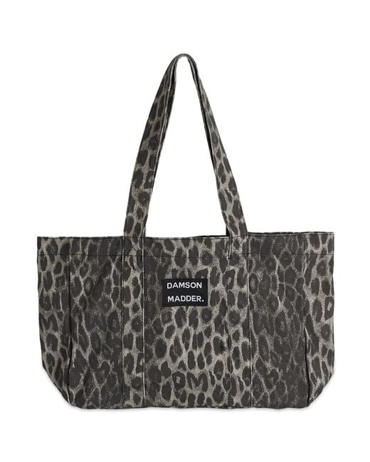 Damson Madder Canvas Tote Bag in Black | Lyst