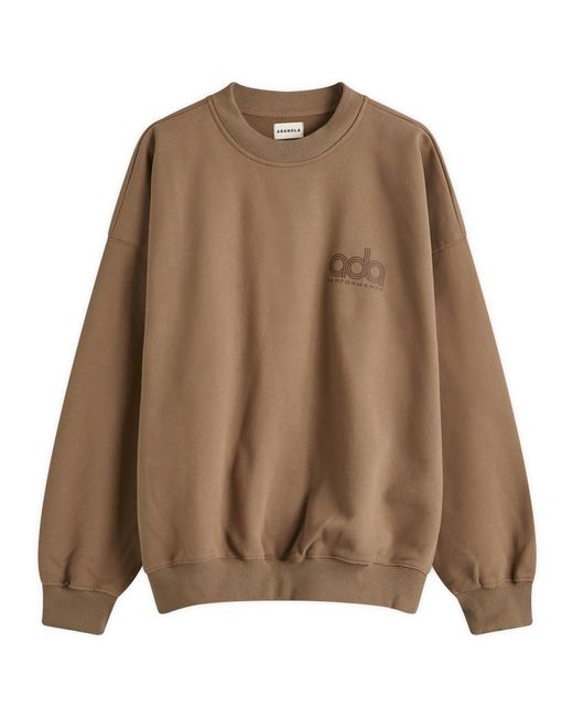 ADANOLA Brown Performance Oversized Sweatshirt