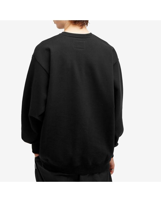 (w)taps Black 03 Crew Neck Sweatshirt for men
