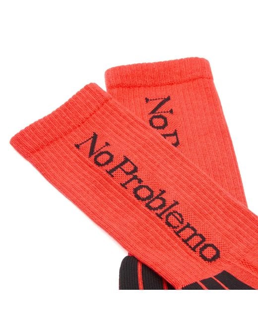 No Problemo Red Socks
