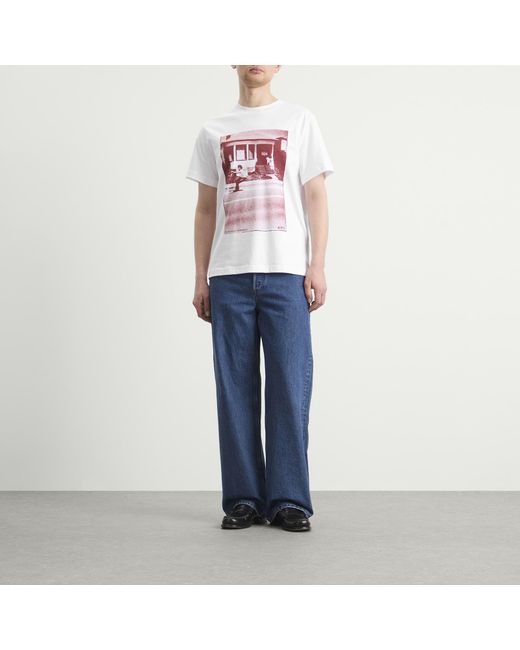 A.P.C. White Cali T-Shirt for men